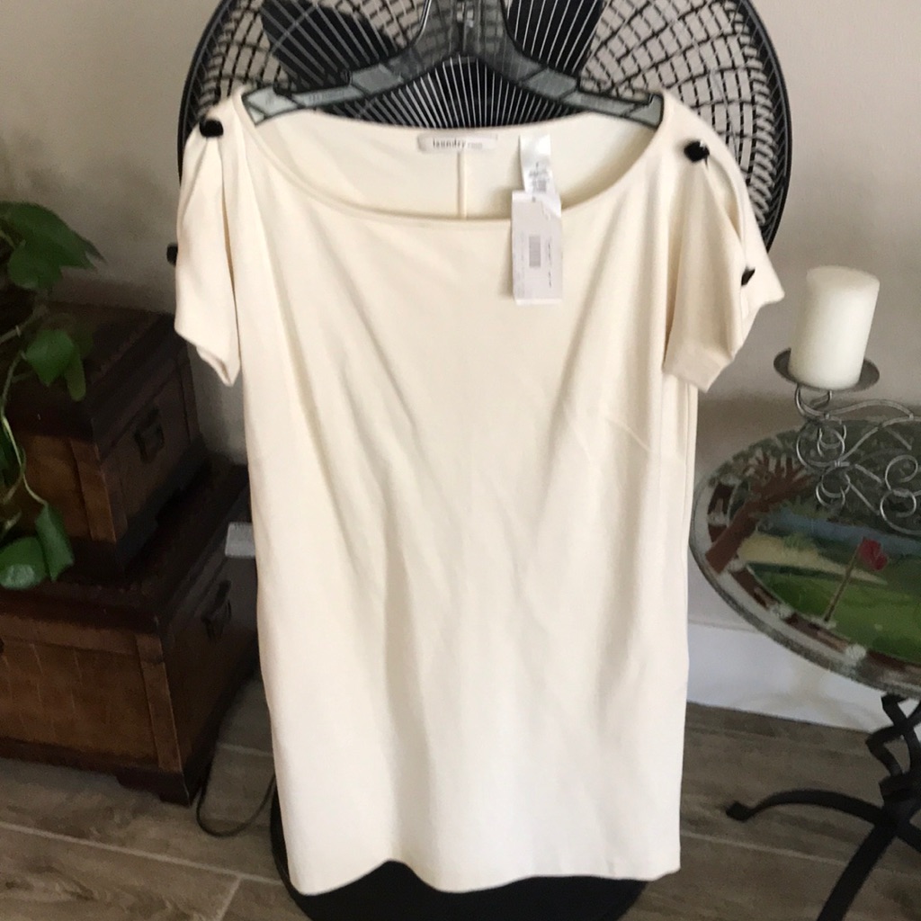 Off White Mini Dress Brand New Size 8 Laundry Brand